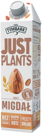 Napój roślinny TYMBARK Just Plants, owies-migdał, 1l