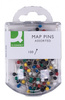 Szpilki Q-CONNECT, 4x20mm, w plastikowym pudełku, mix kolorów