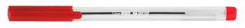 Długopis biurowy przezroczysty 1 mm MemoBe czerwony