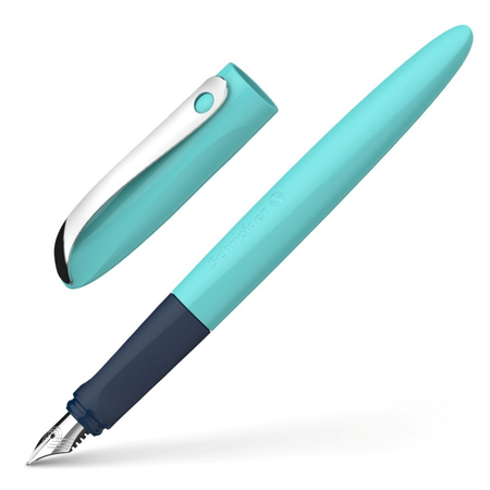 Pióro wieczne SCHNEIDER Wavy, A, w pudełku z zawieszką, turkusowe