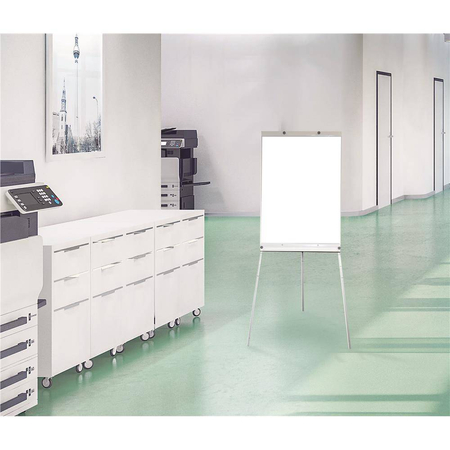 Flipchart na trójnogu MEMOBE, suchościeralny magnetyczny BASIC MF001