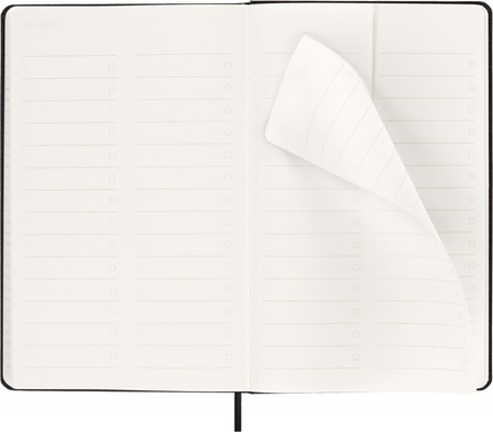 Kalendarz tygodniowy vertykalny MOLESKINE Pro 2026, 12M, L, twarda oprawa, 13x21cm, czarny