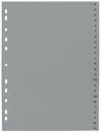 Przekładki polypropylenowa, A4+, A-Z, szare