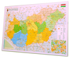 Węgry. Mapa Węgier ścienna