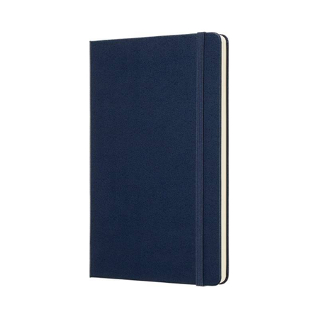 Notes MOLESKINE Classic L (13x21 cm) w kropki, twarda oprawa, sapphire blue, 240 stron, niebieski