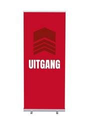 Roll-Banner Budget 85 Komplettset Ausgang Rot Niederländisch