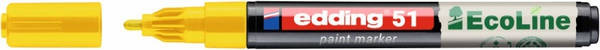 Marker olejowy na bazie wody e-51 EDDING EcoLine, 1-2mm, żółty
