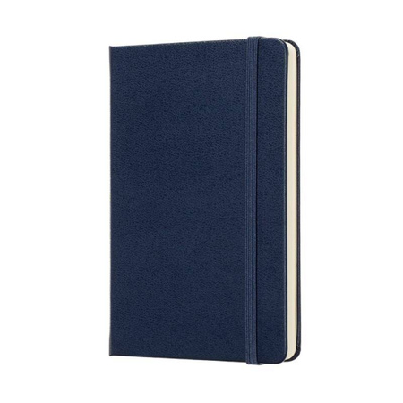 Notes MOLESKINE Classic P (9x14 cm) w linie, twarda oprawa, sapphire blue, 192 strony, niebieski