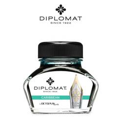 Atrament do piór wiecznych DIPLOMAT, w kałamarzu, 30 ml, karaibski turkus