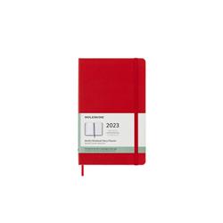 Kalendarz tygodniowy MOLESKINE 2023 12M L (13x21 cm), twarda oprawa, scarlet red