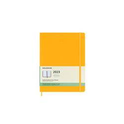 Kalendarz tygodniowy MOLESKINE 2023 12M XL (19x25 cm), twarda oprawa, Orange Yellow