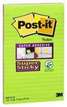 Karteczki samoprzylepne POST-IT® Super Sticky XXXL w linię (5845- SS), 127x203mm, 2x45 kart., paleta marrakesz