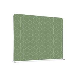 Textile Room Divider 150-150 Double Hexagon Green
