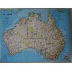 Australia. Mapa ścienna Australii 1:6,4 mln. 84x60cm
