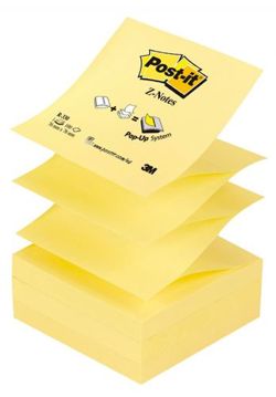 Bloczek samoprzylepny POST-IT® Z-Notes (R-330), 76x76mm, 1x100 kart., żółty