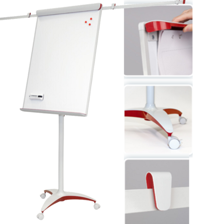 Flipchart TF18 Office Pro mobilny z ramionami - RED