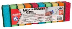 Gąbka do zmywania OFFICE PRODUCTS Standard, 10szt., mix kolorów