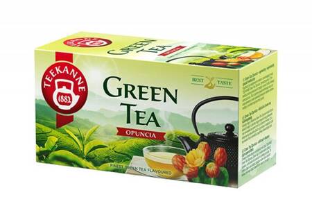 Herbata TEEKANNE Green Tea, opuncja, 20 kopert