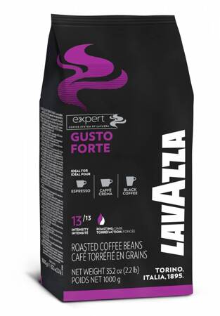 Kawa LAVAZZA GUSTO FORTE EXPERT, ziarnista, 1 kg