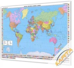 Mapa magnetyczna Świata - polityczna; F&B