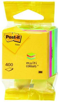 Mini Kostka samoprzylepna POST-IT® (2012-MUC), 51x51mm, 1x400 kart., mix kolorów