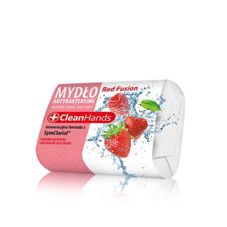 Mydło w kostce antybakteryjne CLEAN HANDS, truskawka, 90 g