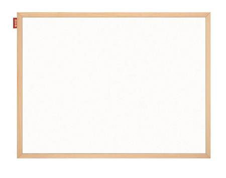 Tablica suchościeralna magnetyczna MEMOBE biała, rama drewniana, 150x100 cm