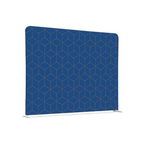 Textile Room Divider 150-150 Double Hexagon Blue-Brown