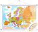 Mapa ścienna Europy polityczno drogowa 1:4,3 mln. 141x100 cm Maps International